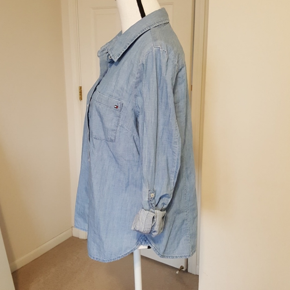 19:02 - 3/$25 Bundle Only - Tommy Hilfiger Denim Shirt - Picture 2 of 15